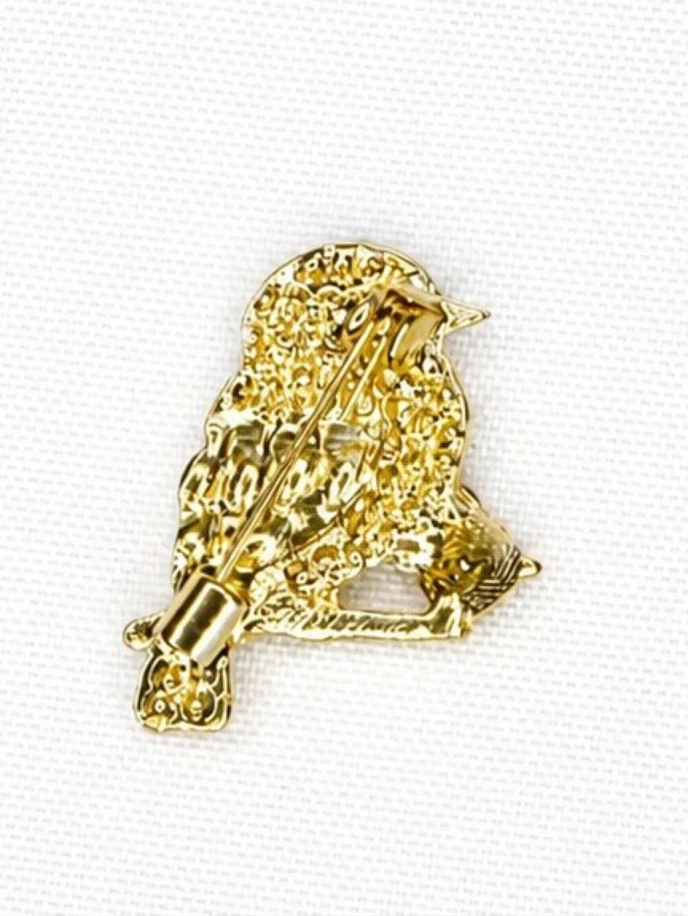 💎 Gold Tone Bird Brooch Multicolor Rhinestone Crystal Statement Pin Sparkly